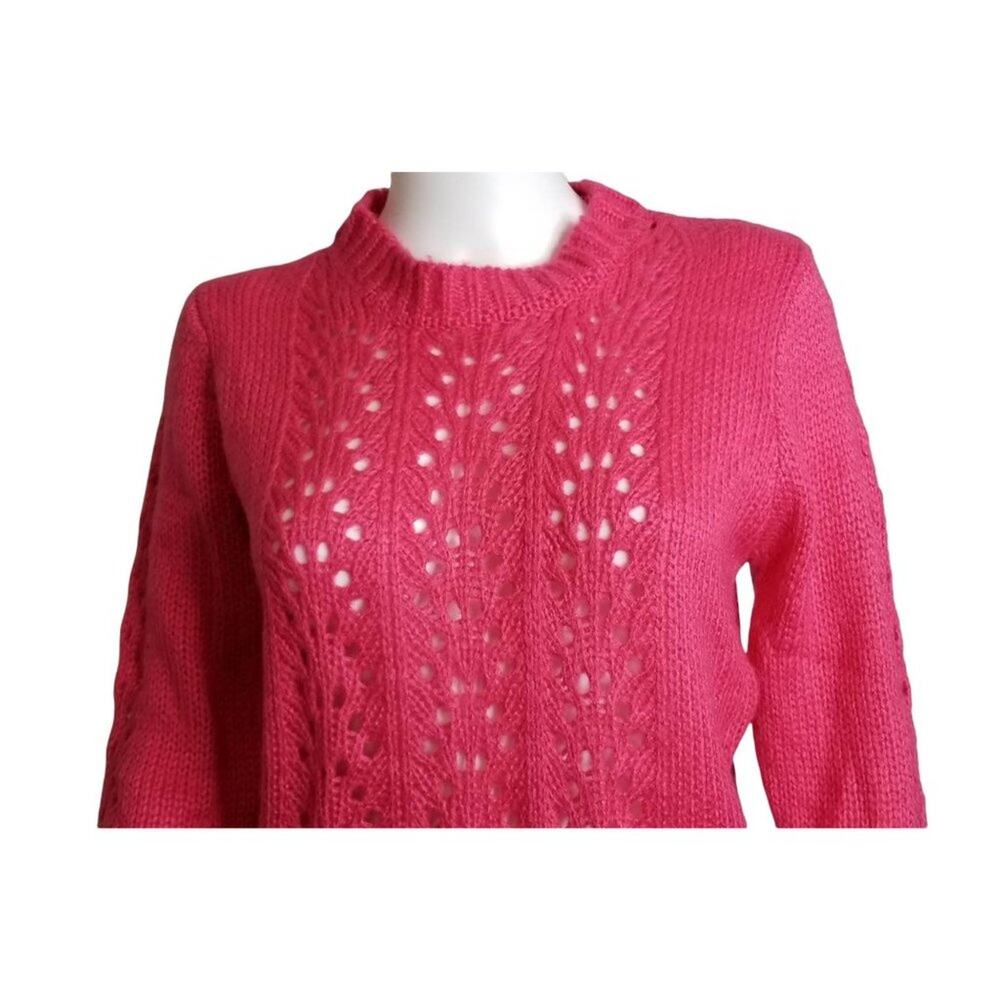 Women's Pink Knit Sweater by Woven Heart NEW - Picture 4 of 8